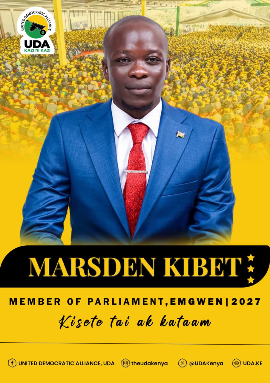 Marsden Kibet UDA Campaign Poster - MP Emgwen 2027